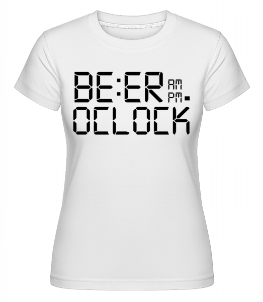 Beer O'Clock -  Shirtinator tričko pro dámy - Bílá - Napřed