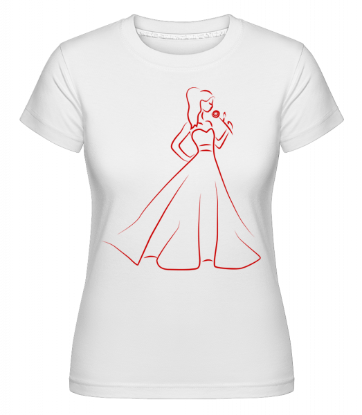 Nevěsta Ikona Red -  Shirtinator tričko pro dámy - Bílá - Napřed