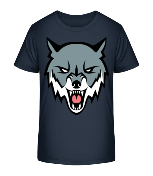 rozzlobený Vlk - Detské Bio tričko Stanley Stella - Namořnická modrá - Napřed