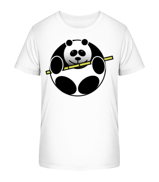 Panda Comic - Detské Bio tričko Stanley Stella - Bílá - Napřed