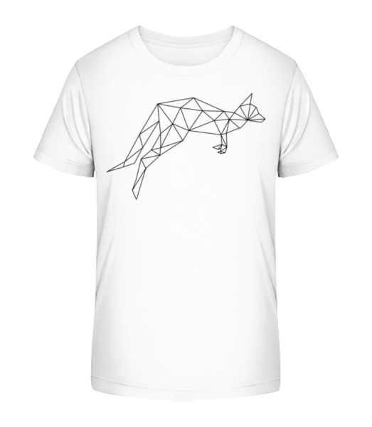 polygon Kangaroo - Detské Bio tričko Stanley Stella - Bílá - Napřed