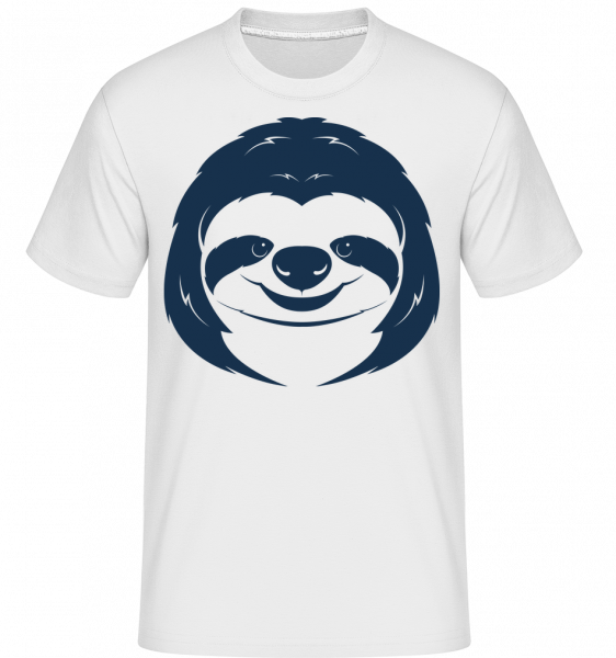 Cute Sloth Face -  Shirtinator tričko pro pány - Bílá - Napřed