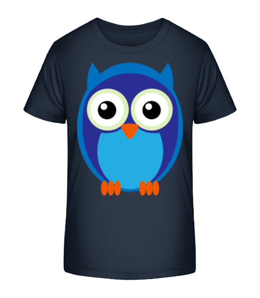 Kids Owl Blue - Detské Bio tričko Stanley Stella - Namořnická modrá - Napřed