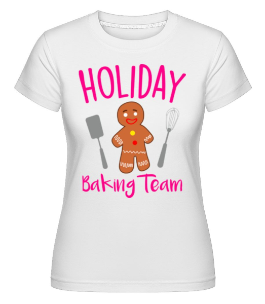 Holiday Baking Team -  Shirtinator tričko pro dámy - Bílá - Napřed