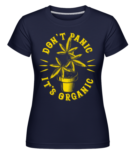 Don't Panic It's Organic -  Shirtinator tričko pro dámy - Namořnická modrá - Napřed