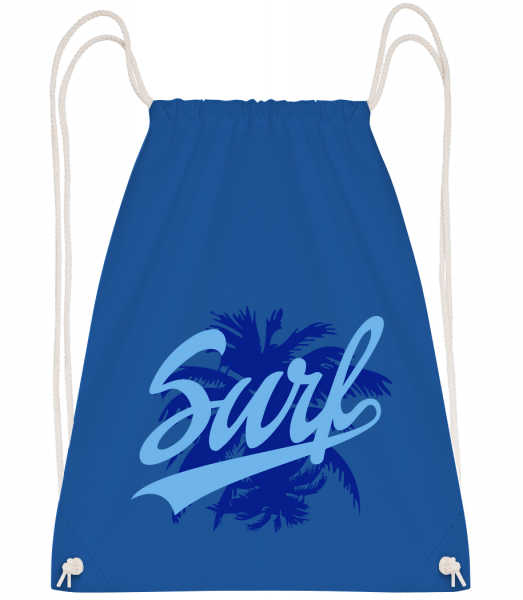 Surf Icon Blue - Drawstring batoh se šňůrkami - Královská modrá - Napřed