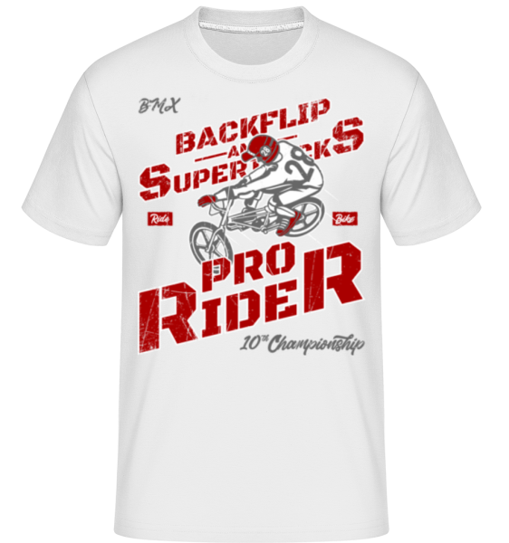 Pro Rider -  Shirtinator tričko pro pány - Bílá - Napřed